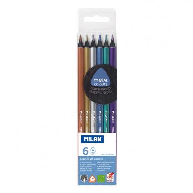 Caja 12 lápices bicolor azul - rojo MAXI triangulares • MILAN