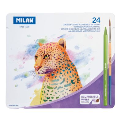 PTS13- Caja 24 lápices acuarelables MP - Pincel
