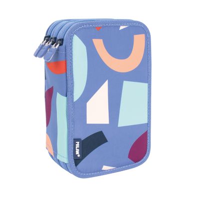 Milan Sunset Series Double Decker Pencil Case with Supplies