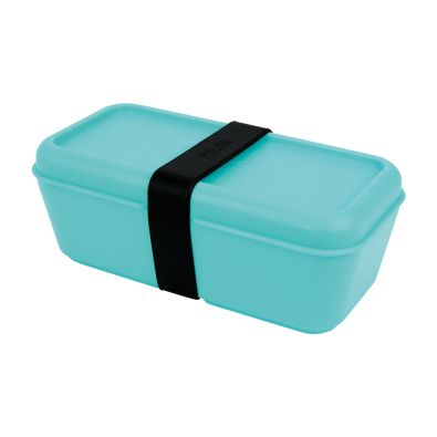 MILAN 085111W Square Food Container 0.33 L, Off-White Lid, Plastic