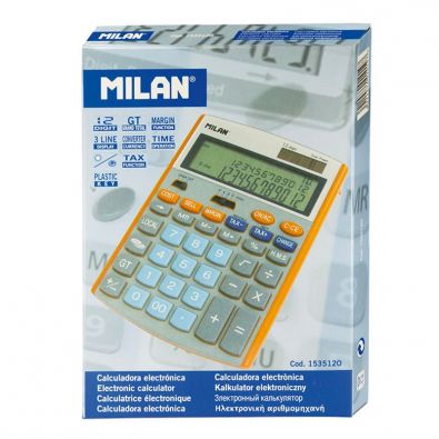 MILAN calculator table 12 digits SUNSET. School use, office, desk item.  Different colors to choose from - AliExpress