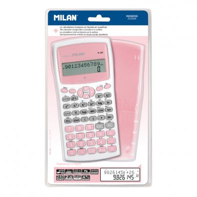 Blister pack 12-digit turquoise calculator , + Edition series • MILAN