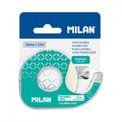 MILAN Blister Pack of 2 Replacement Cylinder Correction Tape 5 mm x 6 m  (Cylindrical and Extension), BWM10467