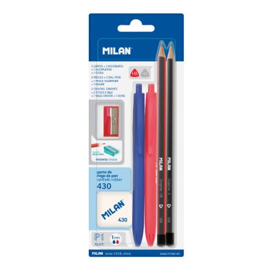  Milan P1 Touch Ball Point Pen, Box of 25, Red : Office Products