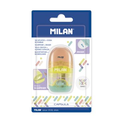 Display box 16 CAPSULE eraser with brush, New Look series • MILAN
