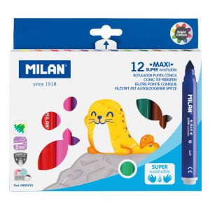 Pochette de 50 feutres de coloriage pointe conique Milan - Profitez-en
