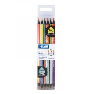 Milan boîte 36 crayons de couleurs écolier pas cher