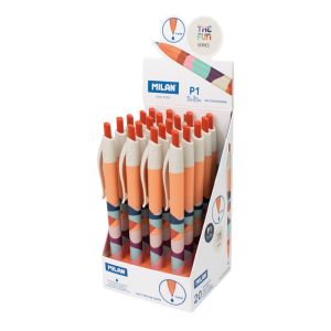 Caja de bolígrafos de tinta de aceite retráctil milan p1 - Depau