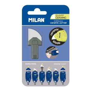 Cutter avec lame céramique Bleu - Milan référence BWM10337B