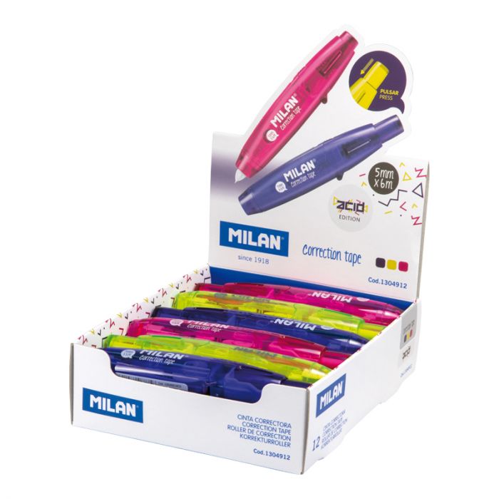 Milan : Correction Tape : 5mm x 6m : Assorted Colors