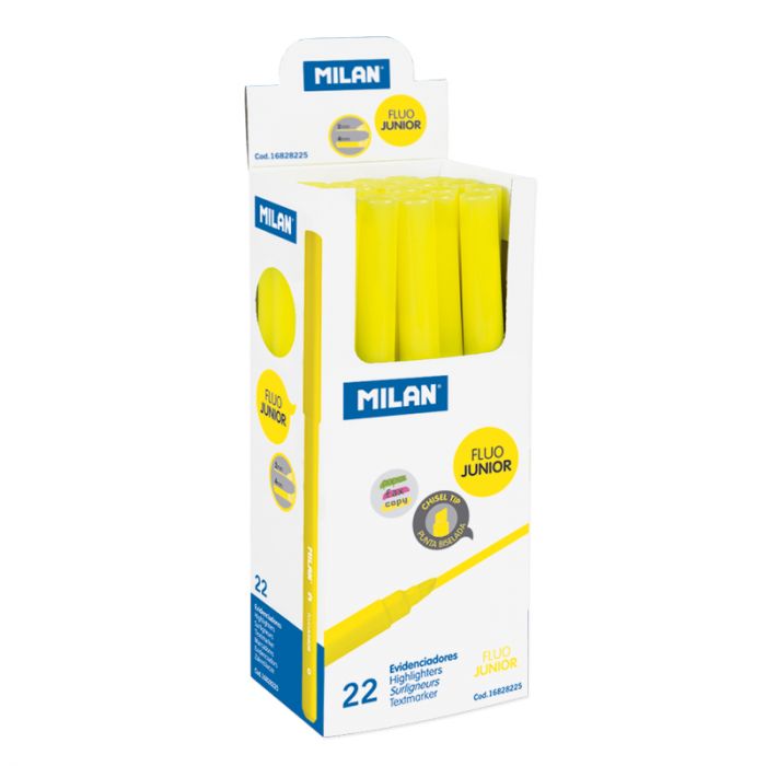 Dohe – Caja de marcadores fluorescentes – 10 uds – Amarillo – Dohe