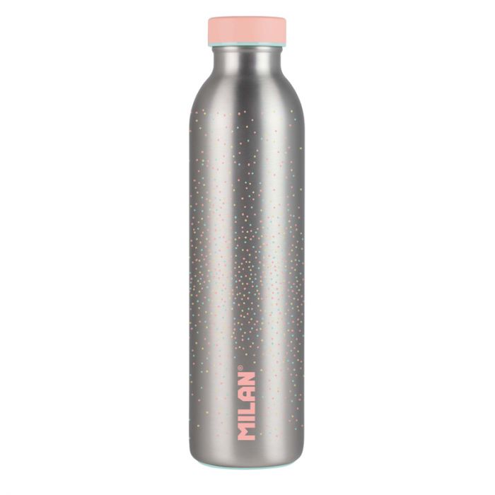Botella isotérmica de acero inoxidable 0,59 L serie Silver, rosa • MILAN